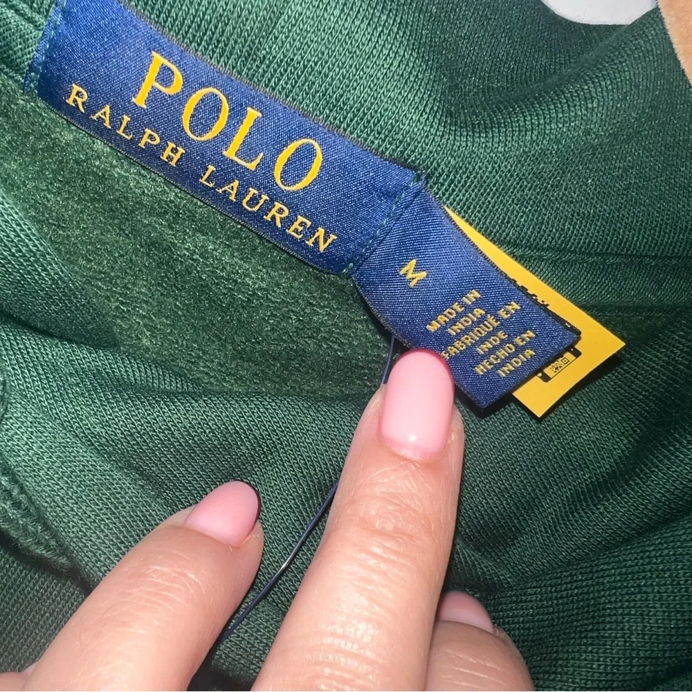POLO RALPH LAUREN MEN’S WINTER POLO BEAR HOODIE GREEN NWT M